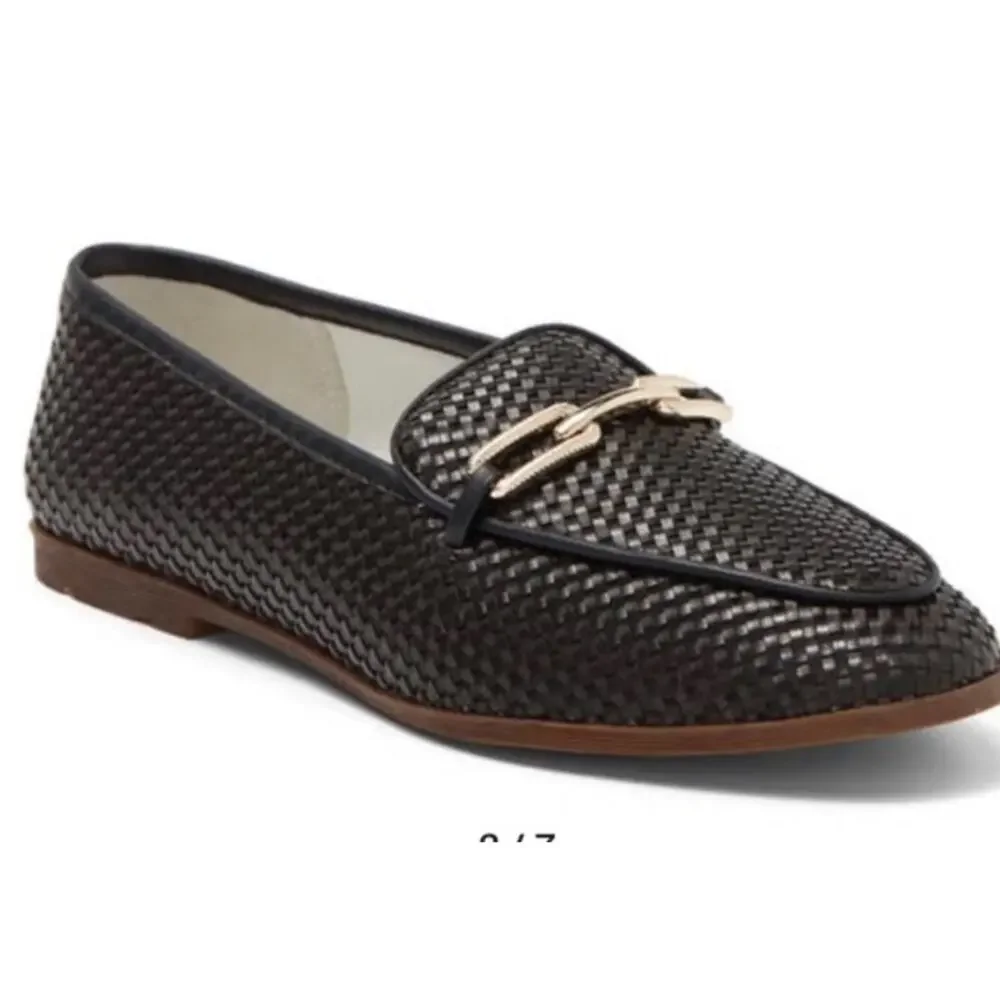 NWOT Women's Franco Sarto Berola Printed Loafer In Black - Sz 8.5 - Picture 1 of 10